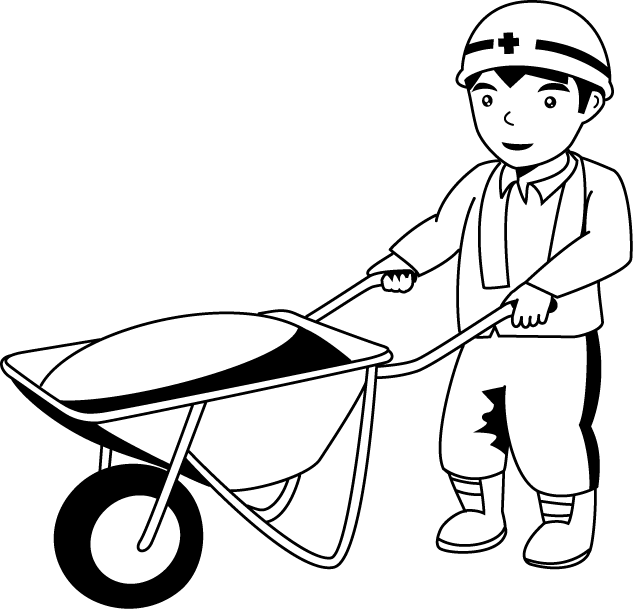 Civil Engineering Clip Art Clipart - Wheelbarrow - Png Download (633x611), Png Download