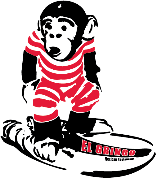 Ceramic Surfing Monkey Piggy Banks Have Been For Sale - Gringo Clipart (636x636), Png Download