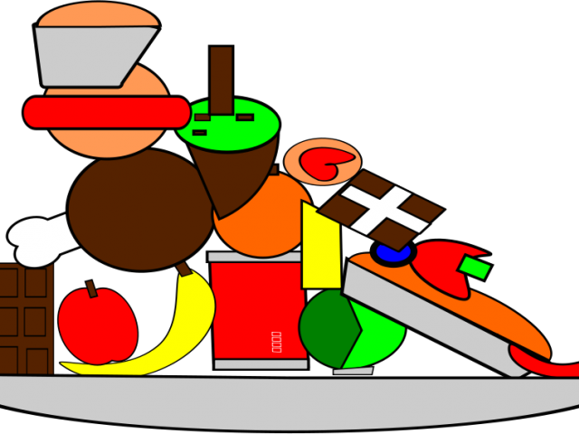 Meal Clipart Main Meal - Food And Water Cartoon - Png Download (640x480), Png Download