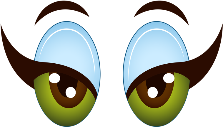 Eye Girl Clip Art - Cartoon Ladies Eyes Png Transparent Png (800x524), Png Download