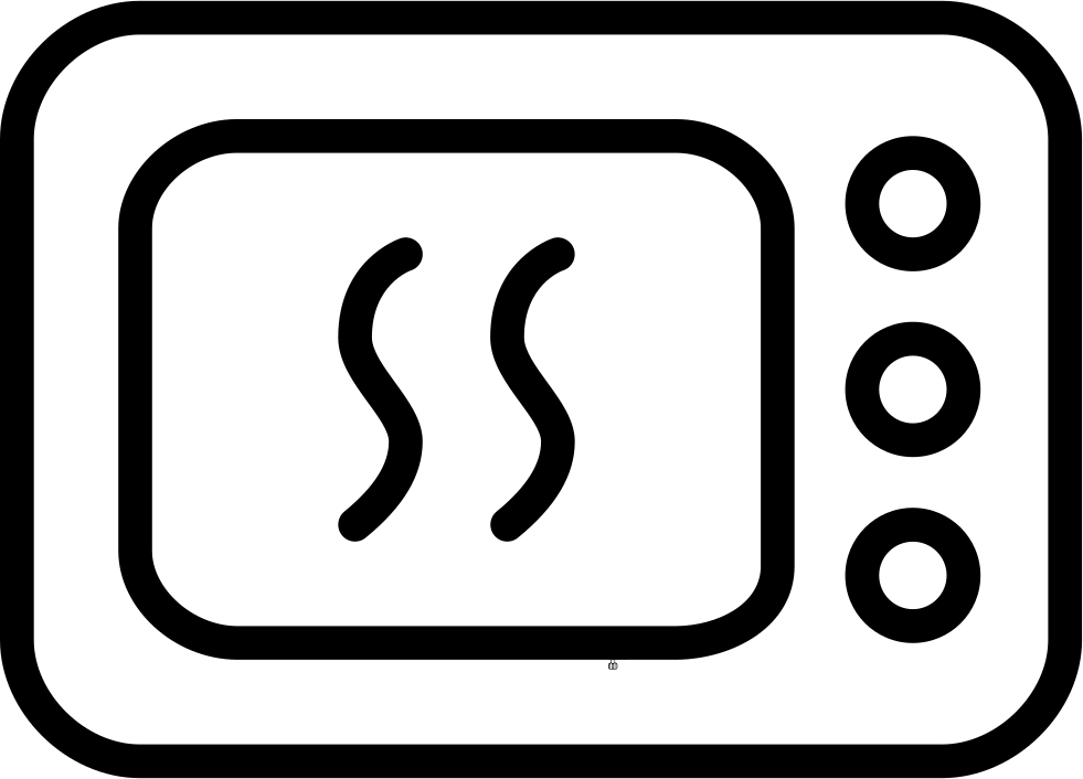 Microwave Comments - Icon Clipart (981x706), Png Download