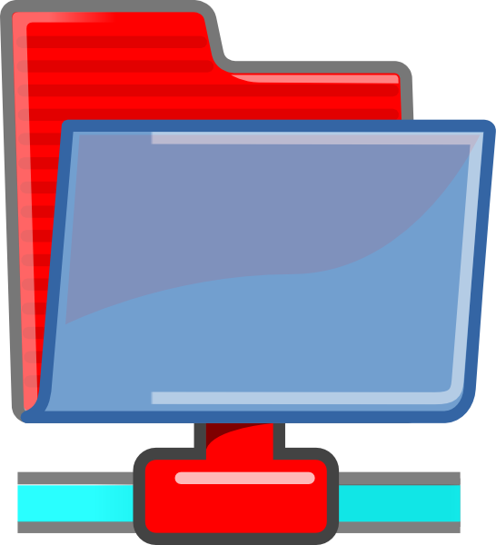 Folder Red Blue Svg Clip Arts 546 X 600 Px Png Download Full Size