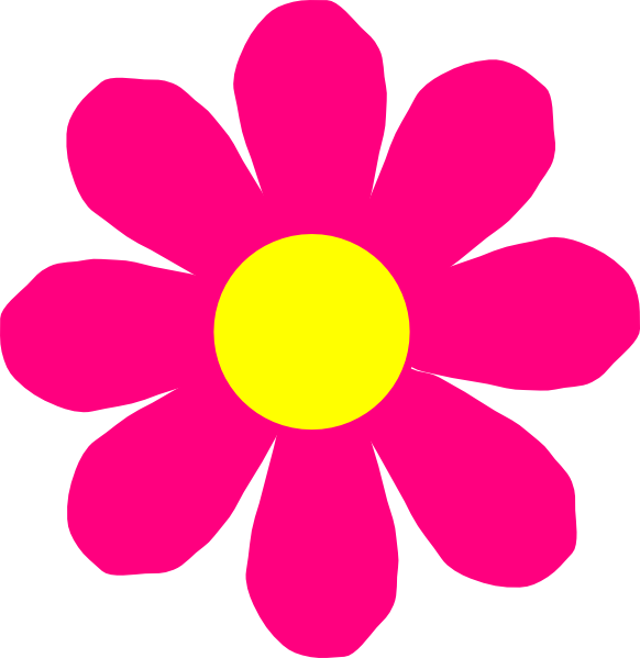 This Free Clip Arts Design Of Pink Flower Hum - Png Download (582x599), Png Download