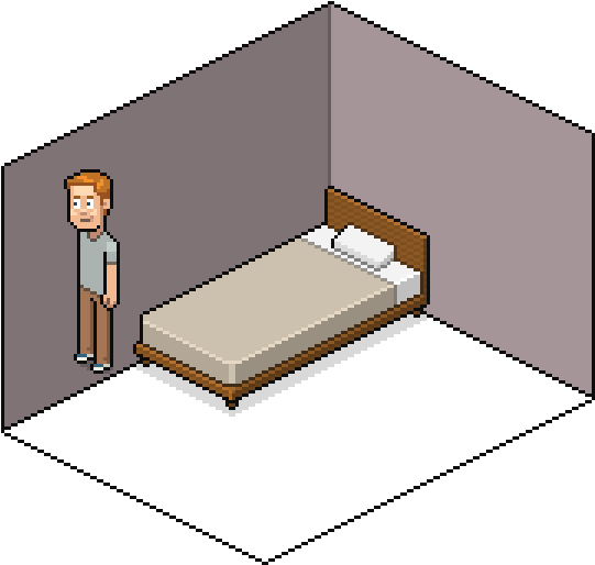 Pixelated Floor Png Clip Art Library Library - Bed Pixel Art Transparent Png (700x600), Png Download