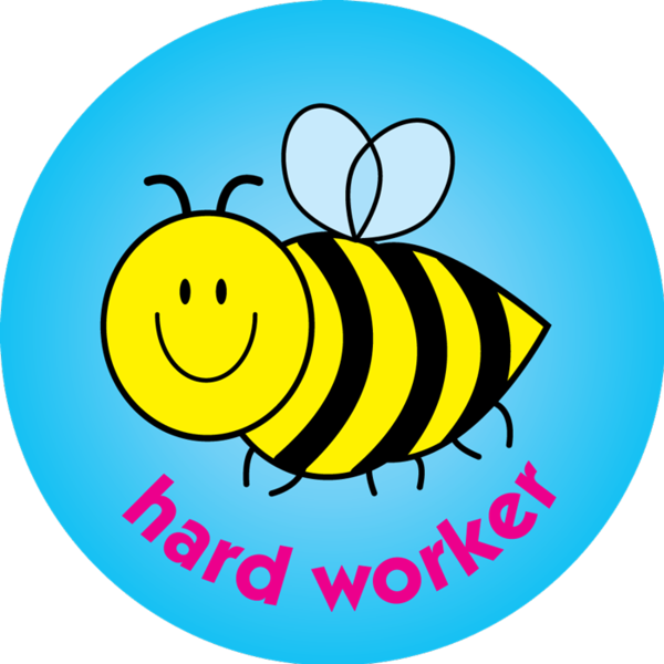 Bee A Hard Worker Clipart (600x600), Png Download