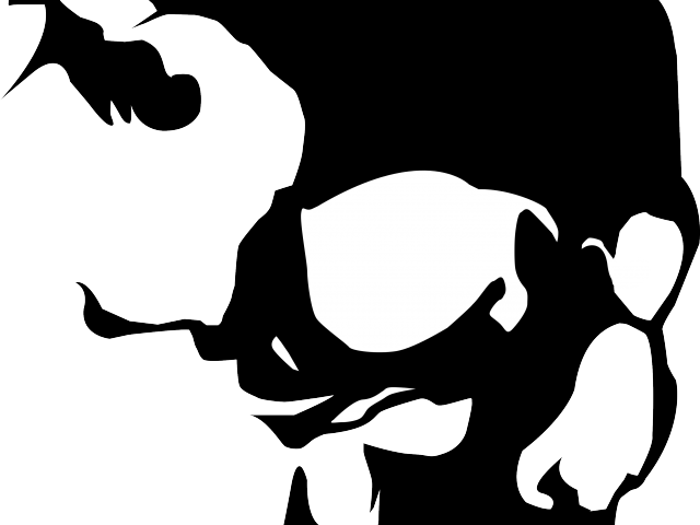 Skeleton Head Clipart Child Friendly - Vinyl Record Skull Art - Png Download (640x480), Png Download