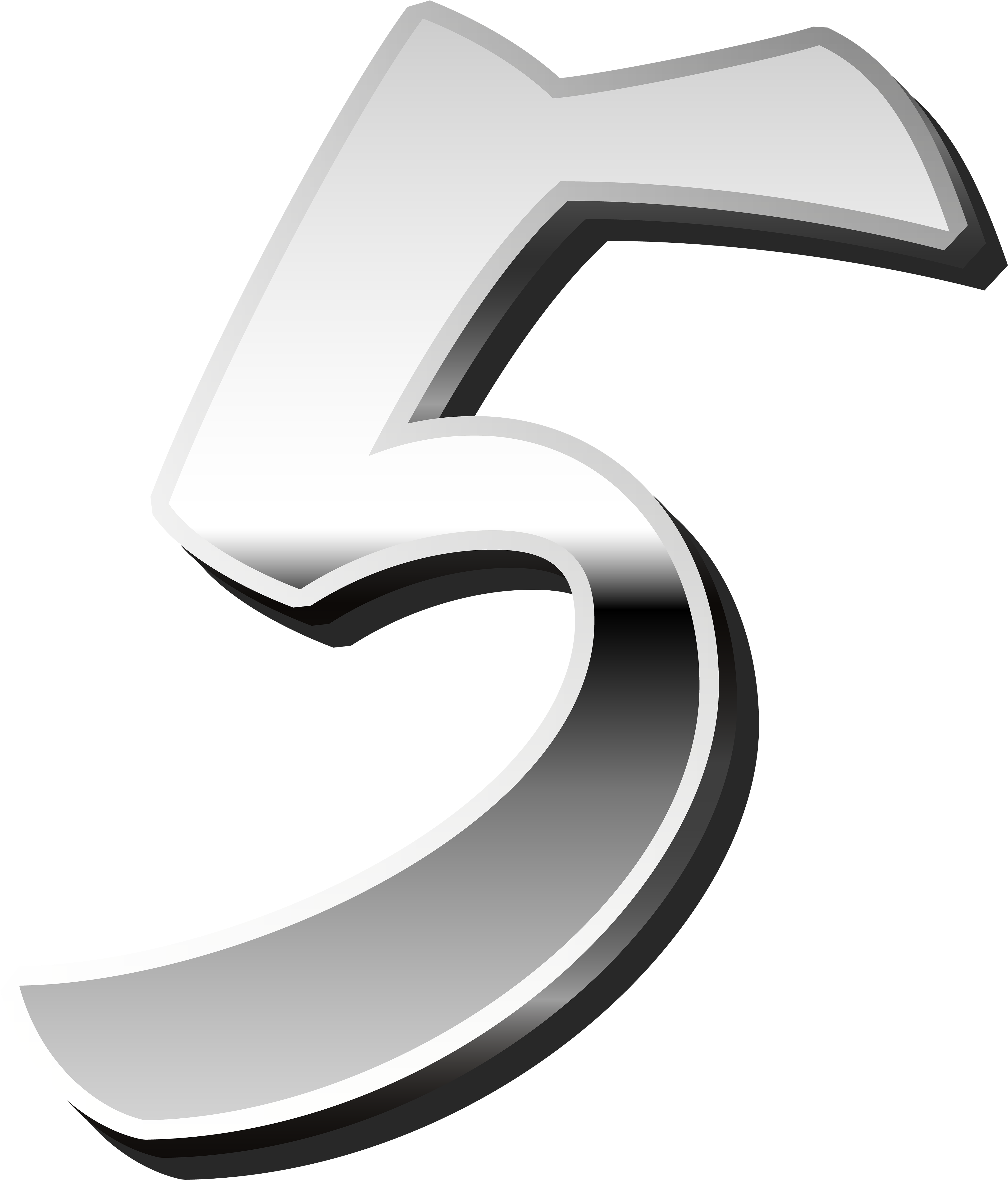 Metallic Number Clipart Png Transparent Png (4268x5000), Png Download