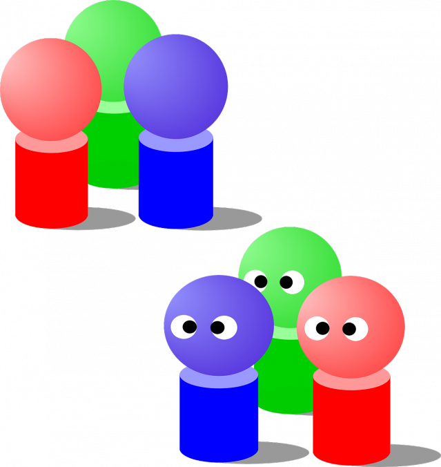 10 Great Ways To Get To Know New People Without Art - 2 Groups Of 3 People Clipart (639x676), Png Download