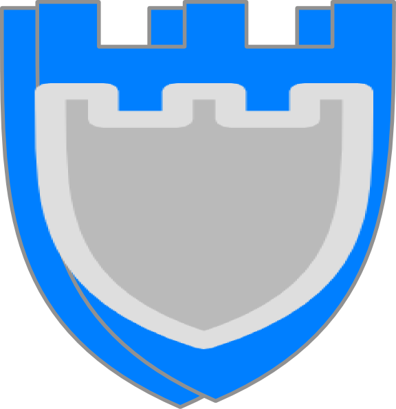 Blue Double Shield Svg Clip Arts 576 X 595 Px - Png Download (576x595), Png Download