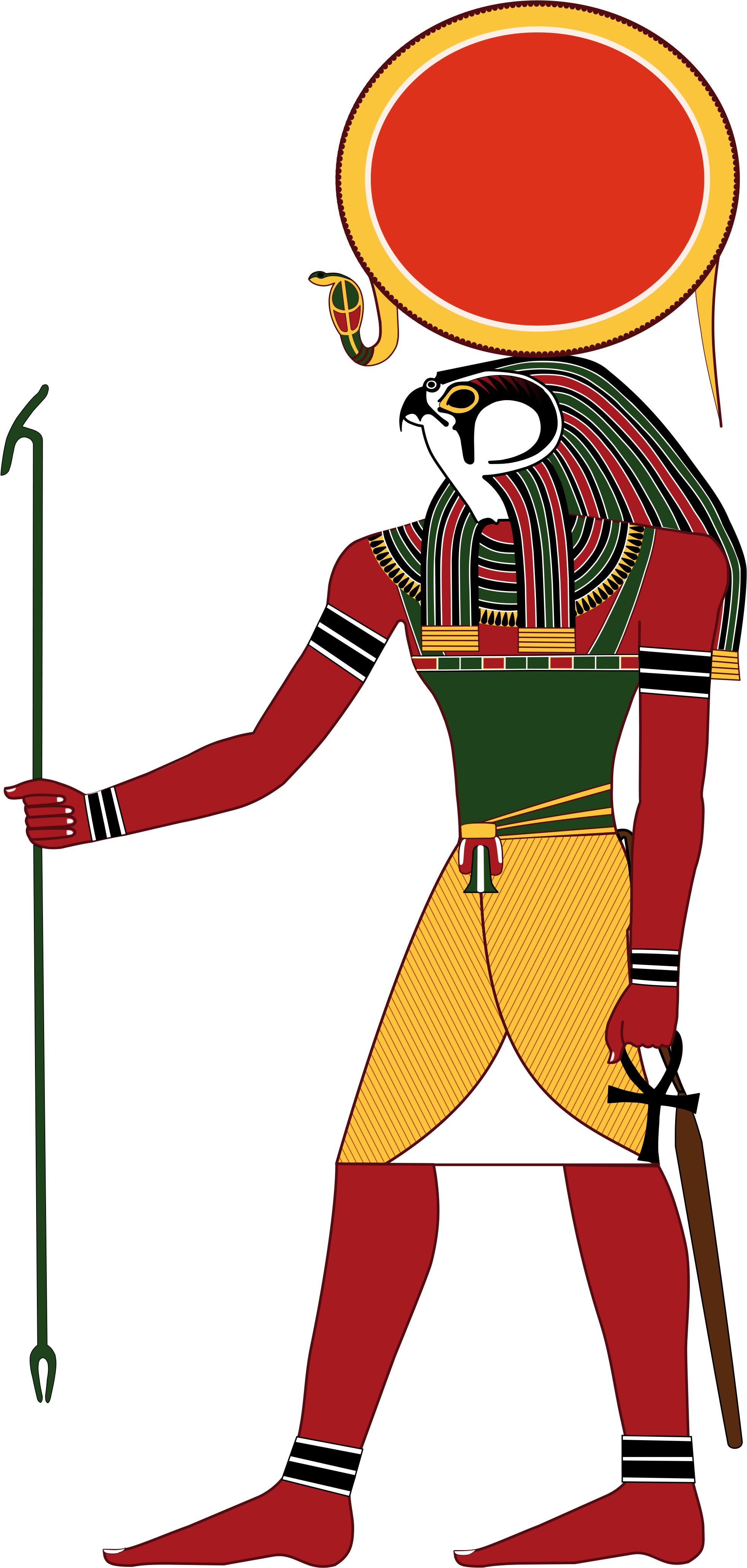 Coffin Clipart Ancient Egyptian - Ra Dios Del Sol - Png Download (2000x4172), Png Download