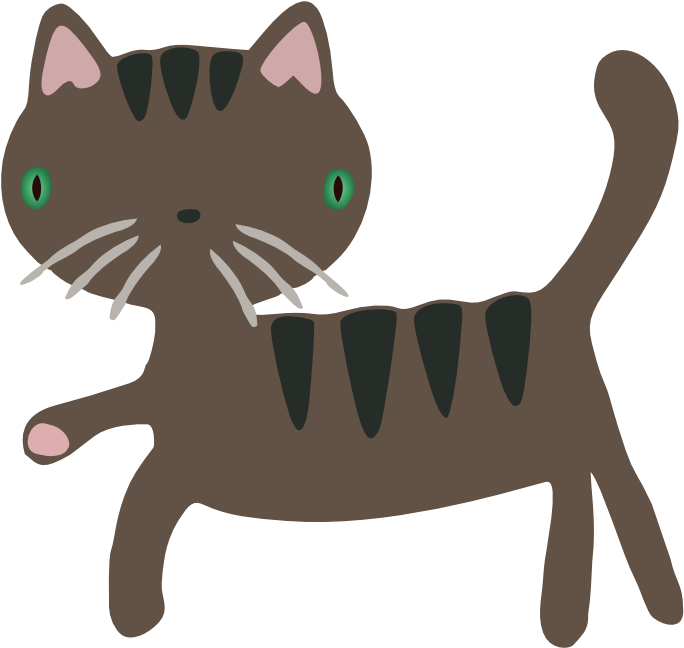 Similar Clip Art - Free Clipart Cute Cat - Png Download (800x756), Png Download