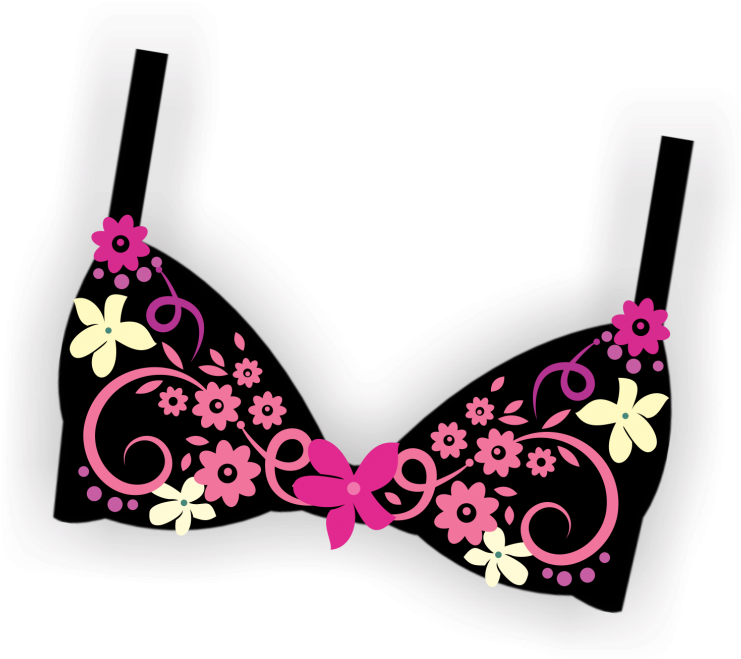 Nanticoke Health Services Will Hold Its Annual “bling - Clip Art Bra - Png Download (800x688), Png Download