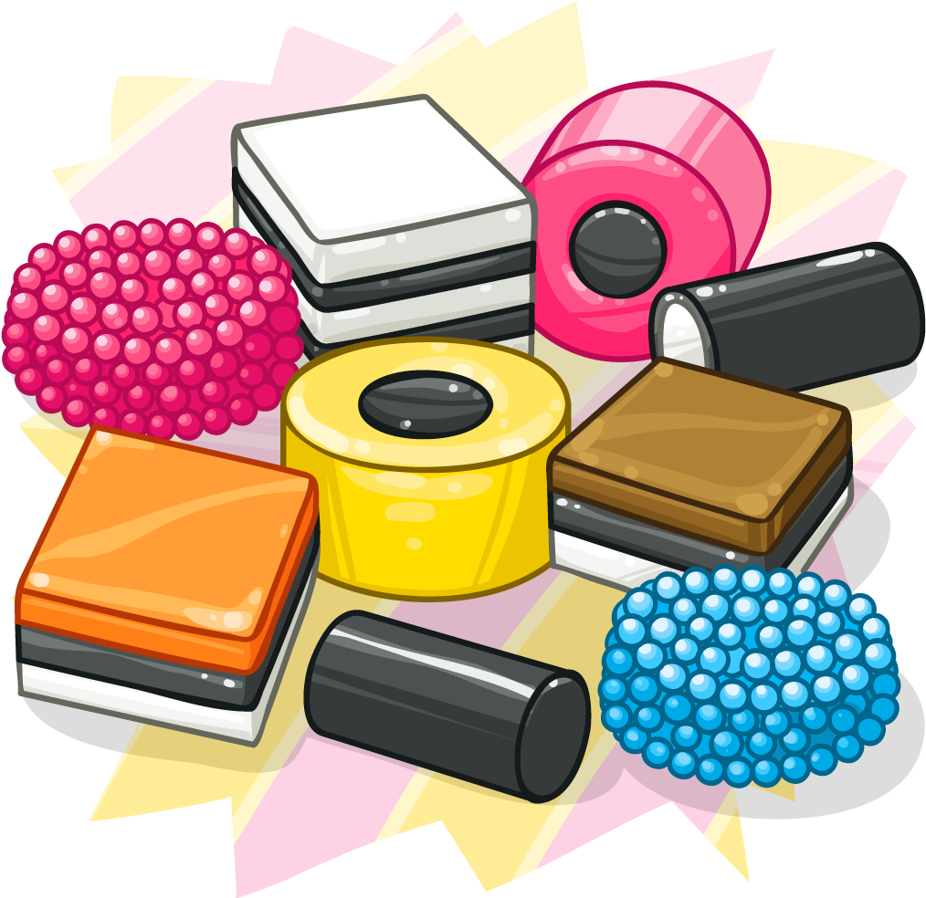 Liquorice Allsorts - Liquorice Clipart - Png Download - Full Size