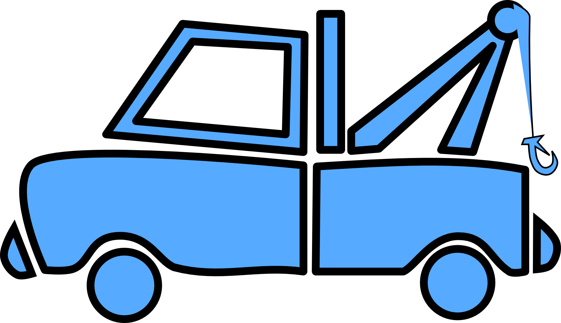 Transportation 20clipart - Blue Tow Truck Clip Art - Png Download (960x554), Png Download