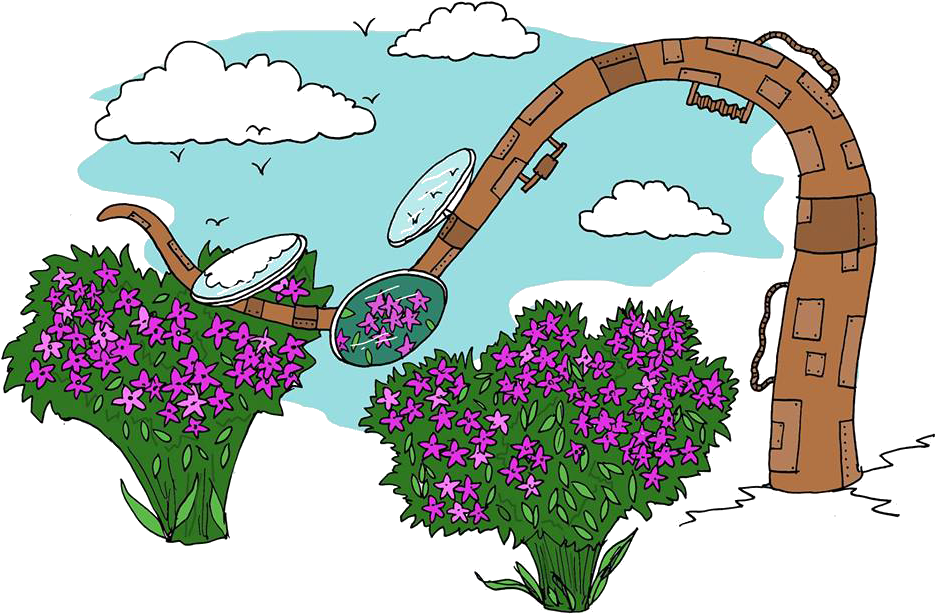 The Clockwork Garden - Flower Clipart (960x629), Png Download