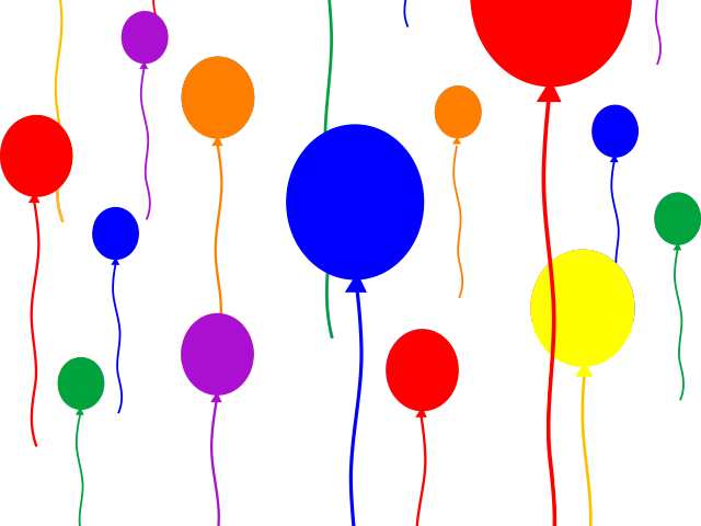 Birthday Party Transparent Clipart (640x480), Png Download