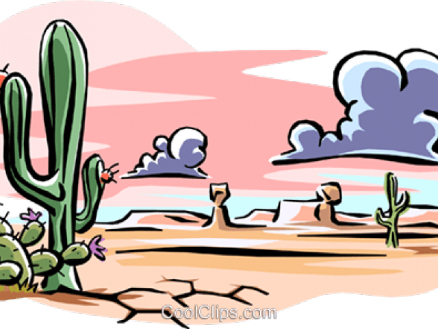 Desert Clipart Desert Landscape - 6 Major Biomes - Png Download (640x480), Png Download
