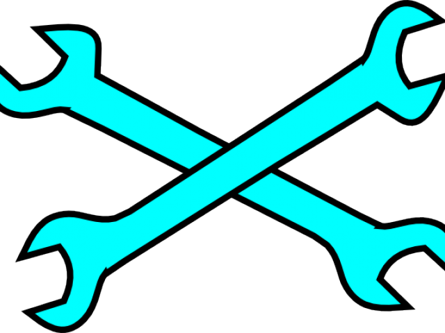 Wrench Clipart Cross - Clip Art - Png Download (640x480), Png Download