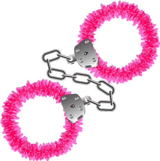 Clip Art Cute Cartoon Red Transprent Png - Handcuff Png Hot Transparent Png (668x672), Png Download