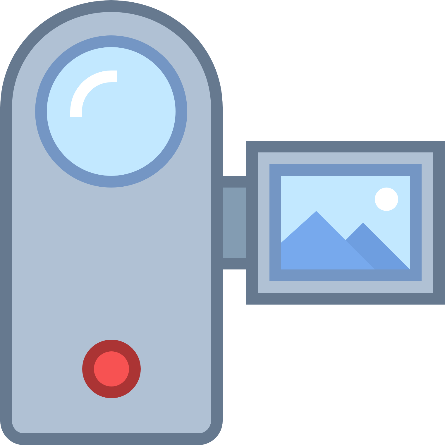 A Camcorder Icon Has Part Where That There Lenses That - Icon Clipart (1600x1600), Png Download