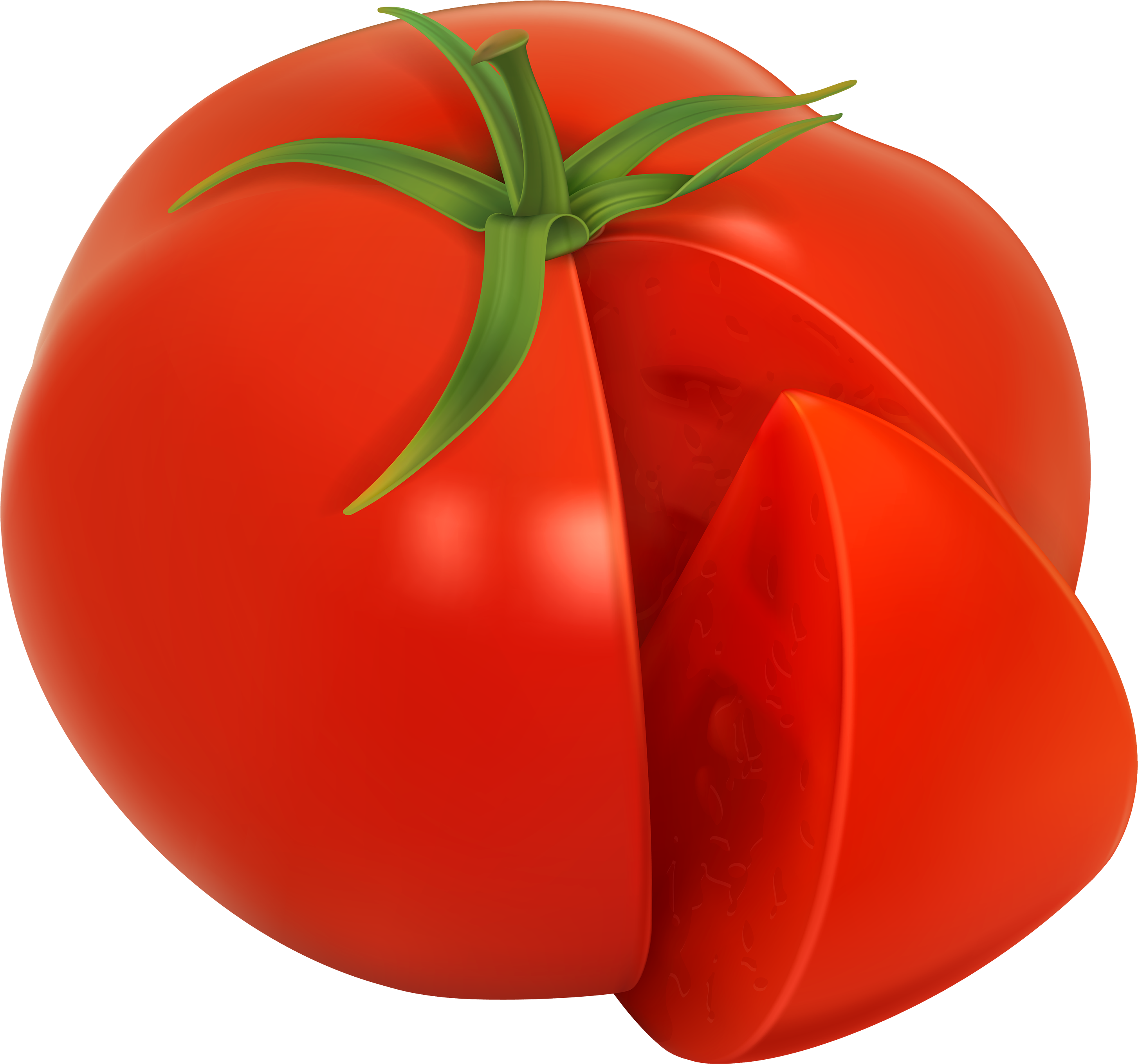 Tomato Png Clipart Image - Помидор Без Фона Transparent Png (3000x2805), Png Download