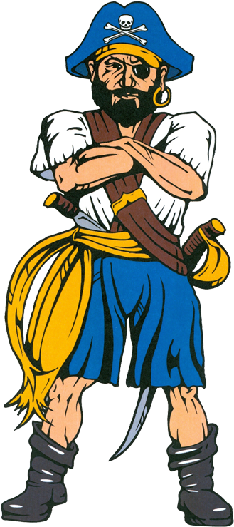 Mascot, Colors And School Song - Beach Buccaneers North Dakota Clipart (800x800), Png Download