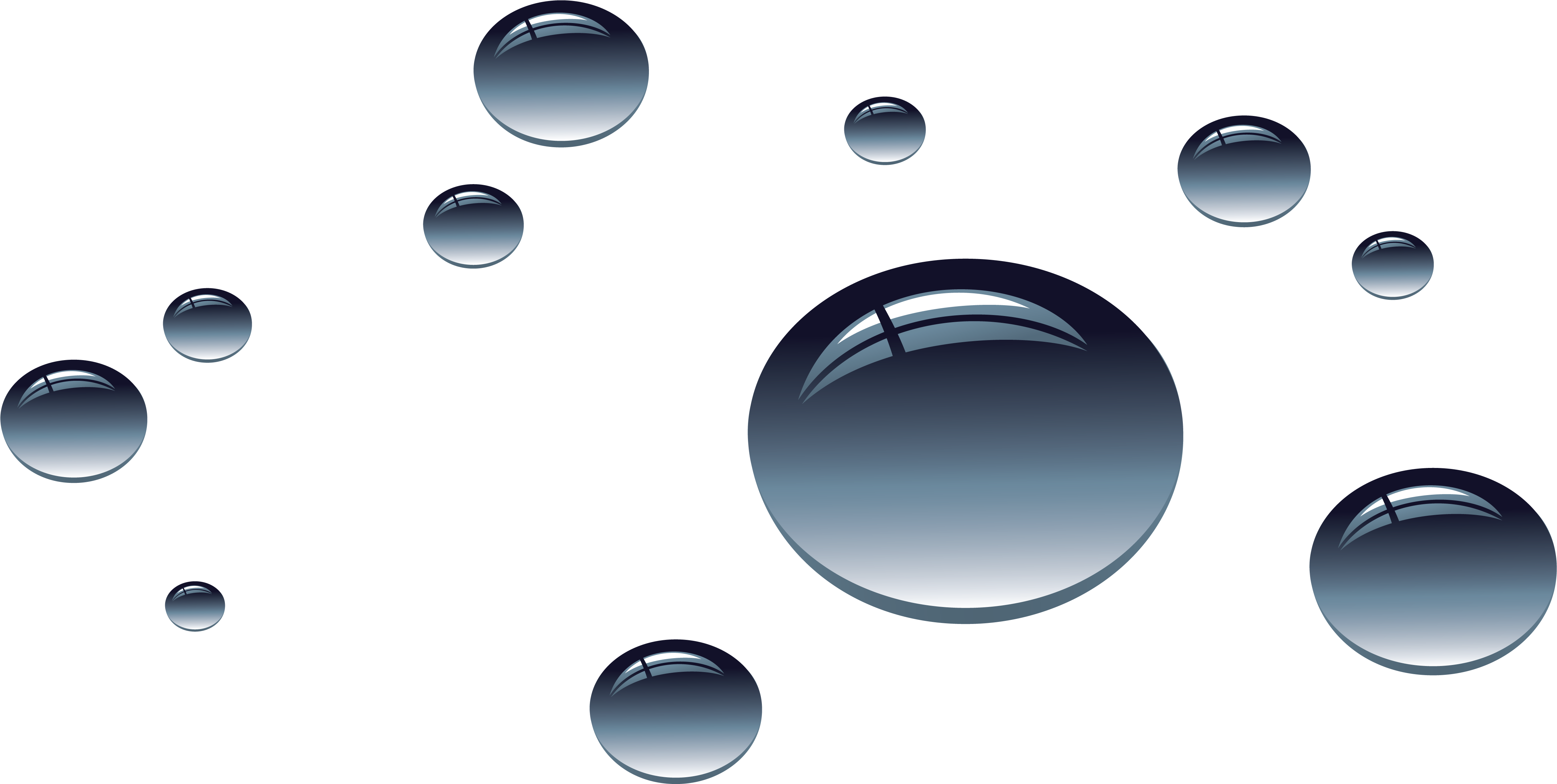 Water Drops Png Image - Water Drops Transparent Background Png Clipart (4603x2311), Png Download