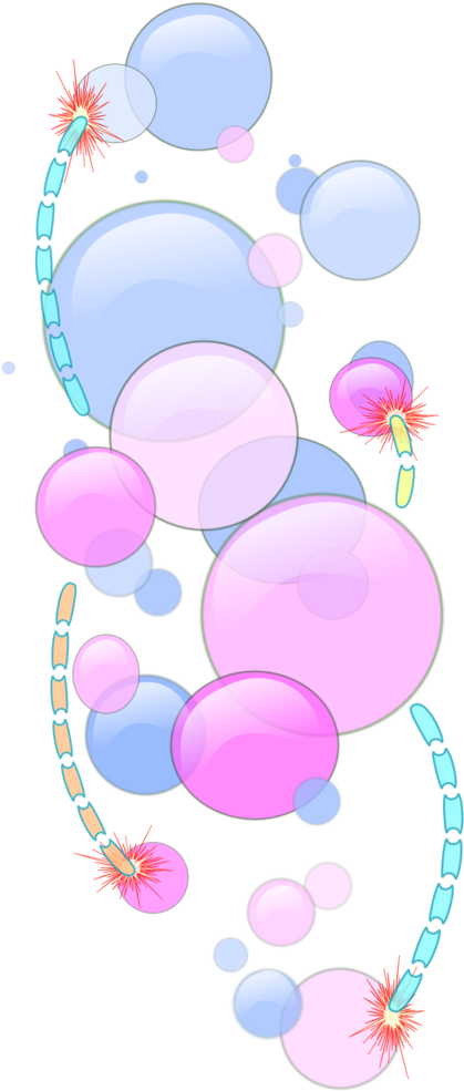 Bubbles And Worms - Clip Art - Png Download (958x1355), Png Download