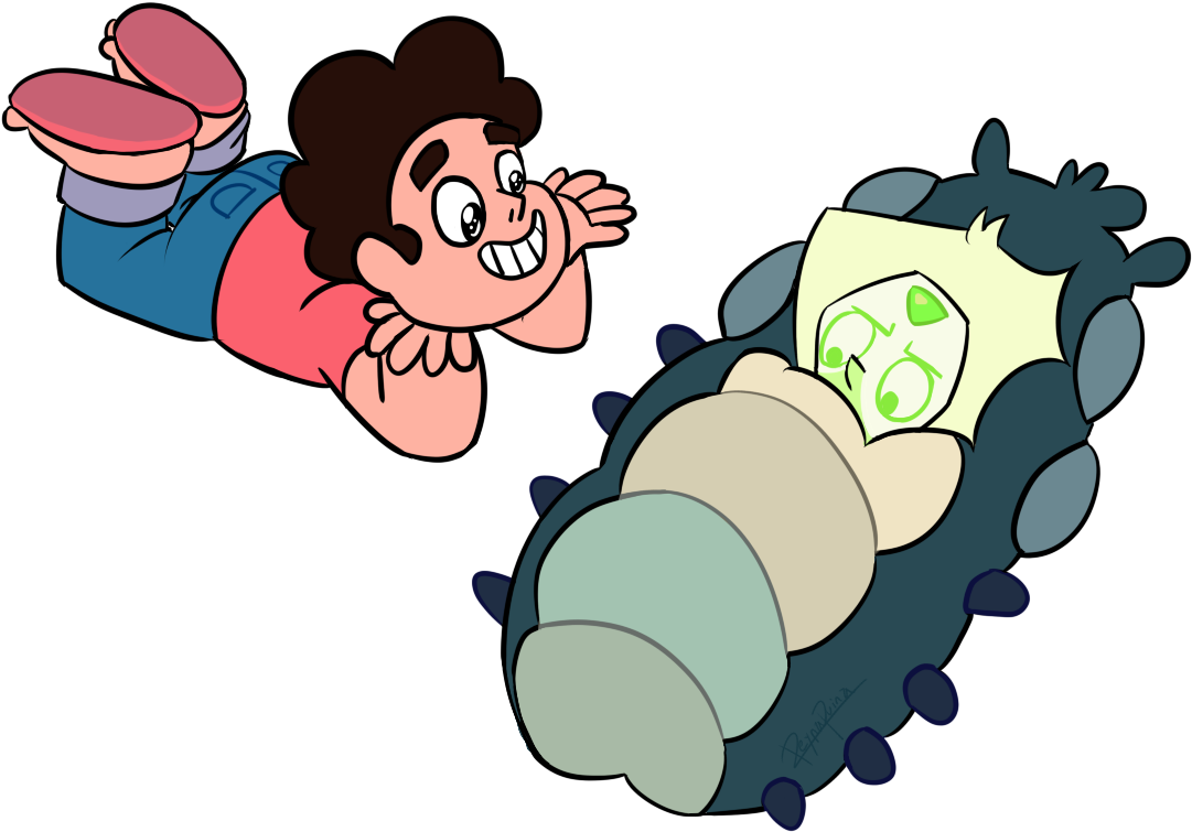 Cartoon Vertebrate Human Behavior Hand Clip Art - Steven Universe Peridot Sleepy - Png Download (1200x1000), Png Download