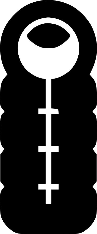 Sleeping Bag Comments - Cross Clipart (406x980), Png Download