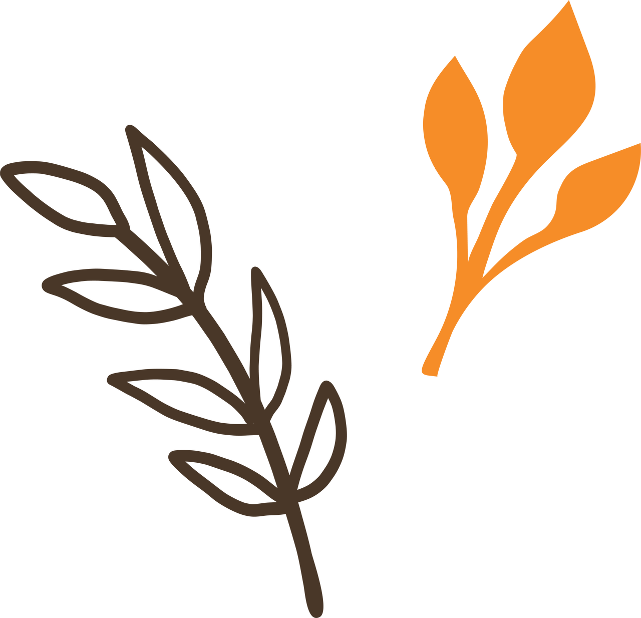 Image - Leaves Svg Clipart (1280x1234), Png Download