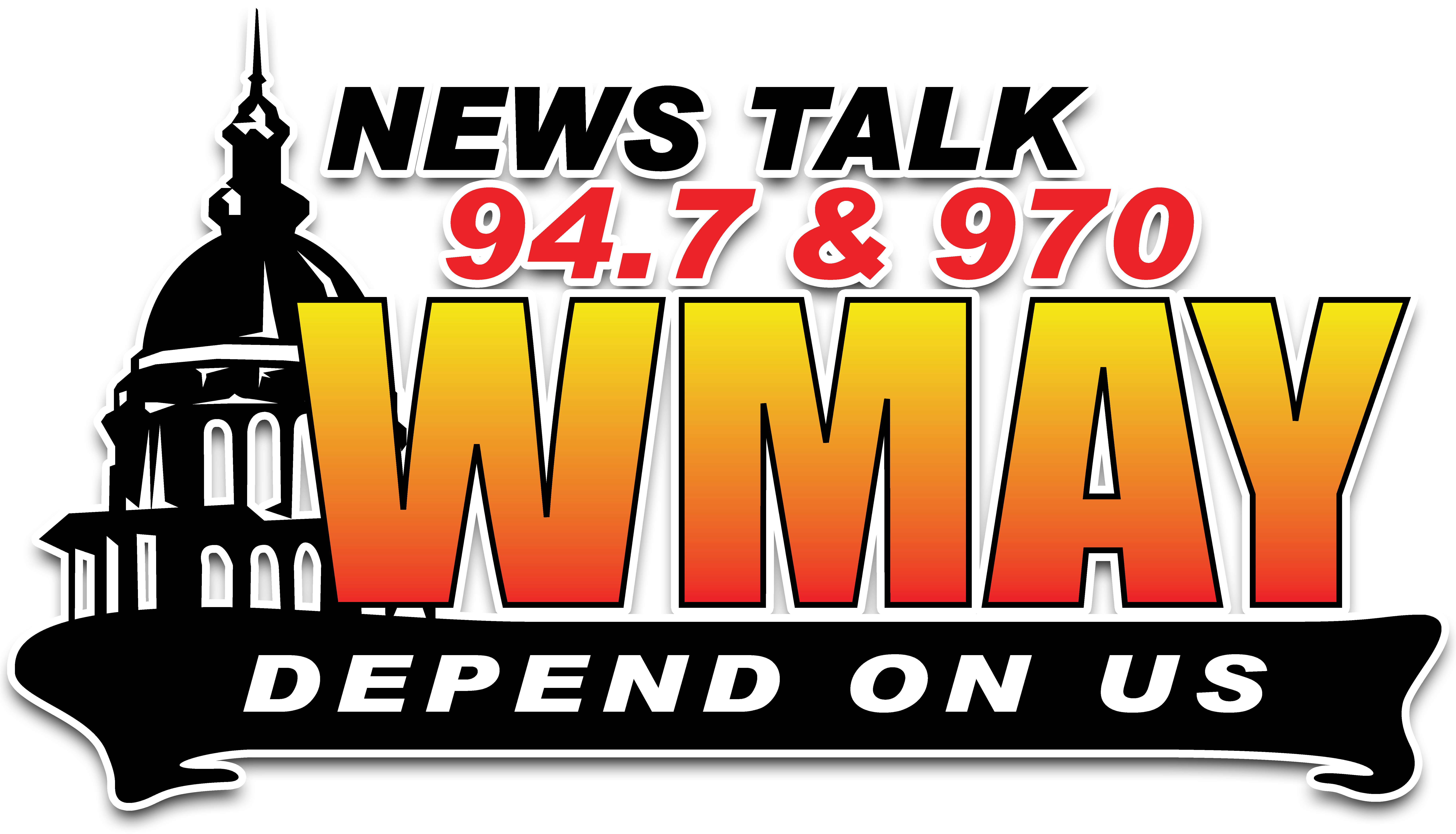 7 & 970 Wmay Is The Only Place On Springfield's Radio - Talk Radio Clipart (2460x1500), Png Download