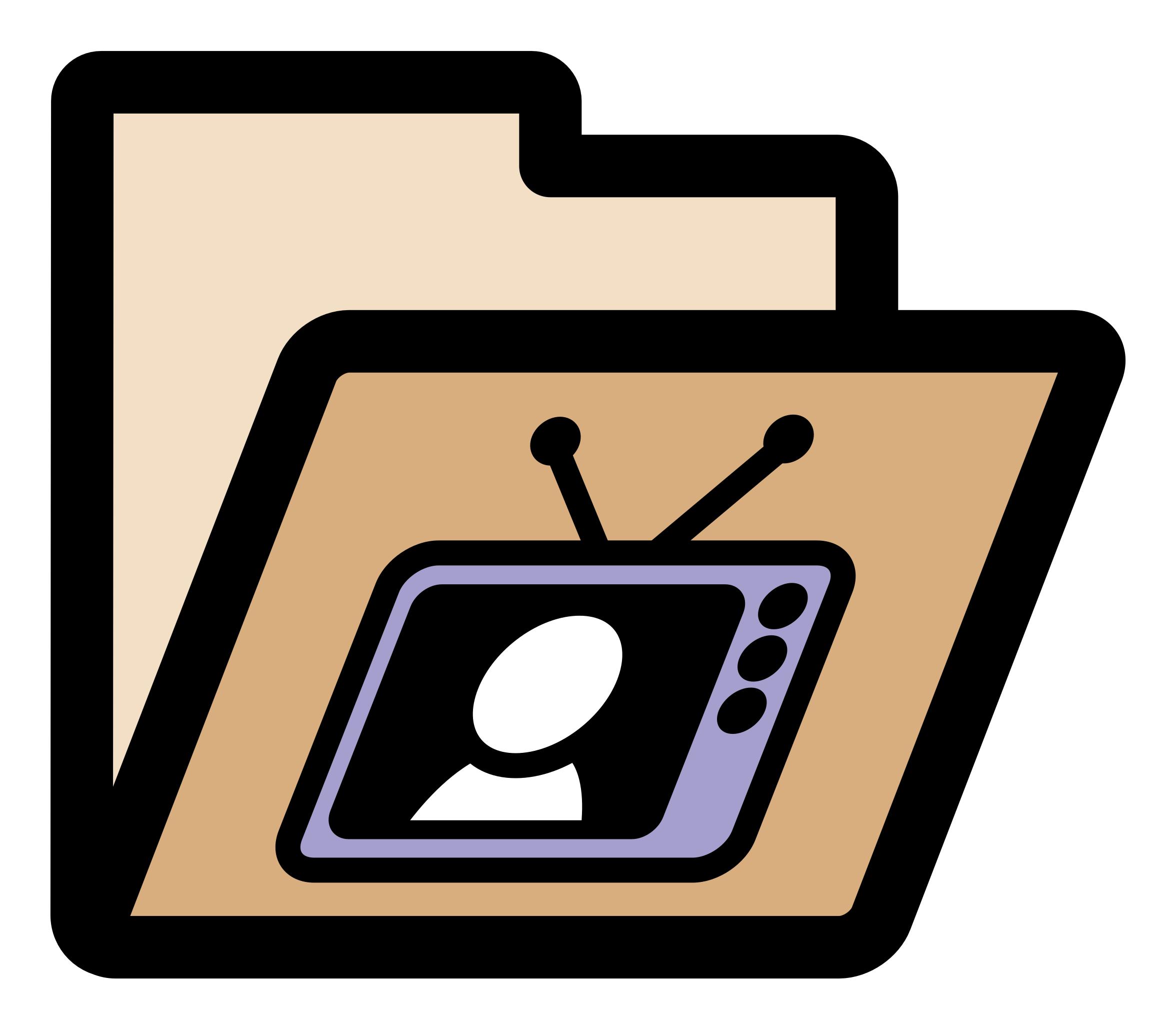 Big Image - Black And White File Folder Clipart - Png Download (2400x2400), Png Download