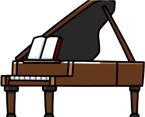 Piano Clipart Harpsichord - Grand Piano Cartoon Png Transparent Png (640x480), Png Download