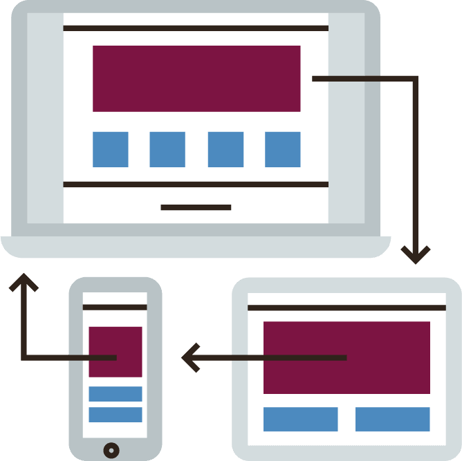 Check Out The Mobile App - Responsive Web Design Clipart (668x667), Png Download