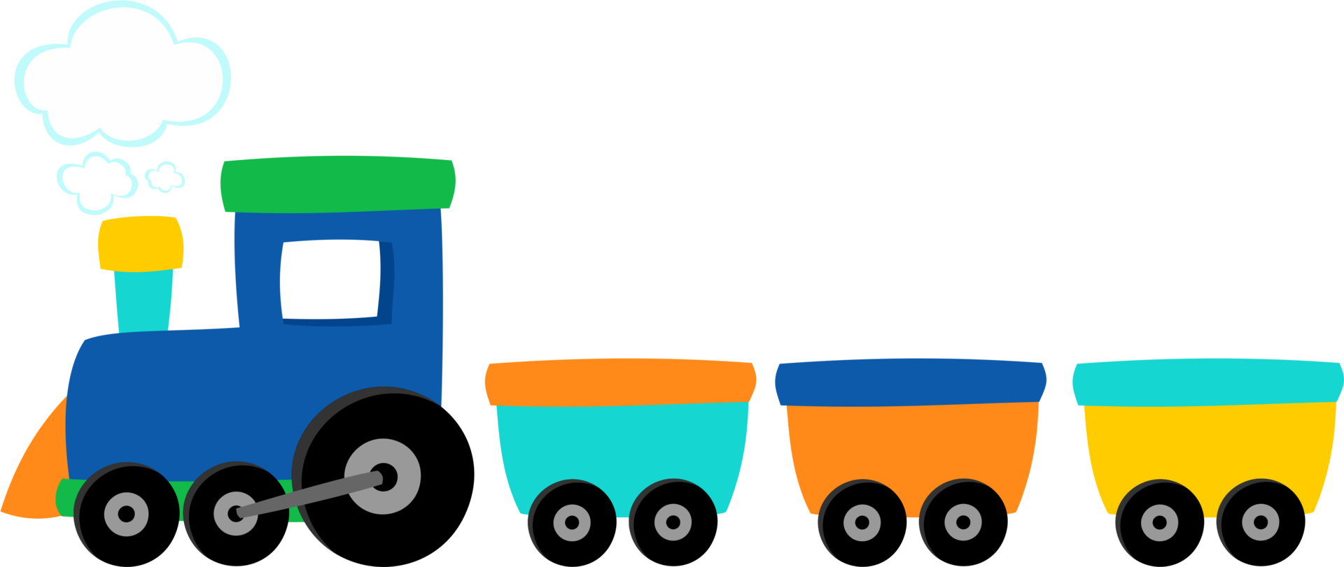 Train, Paper, Image, Viera, Clip Art, Activity Toys, - Clip Art - Png Download (1920x811), Png Download