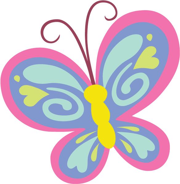 Label Icons - ✓ - American Girl Crafts Butterflies Stacked Stickers Clipart (640x640), Png Download