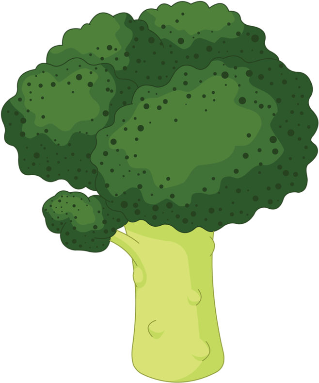Lettuce Clipart Broccoli - Color Verde En Caricatura - Png Download (800x800), Png Download