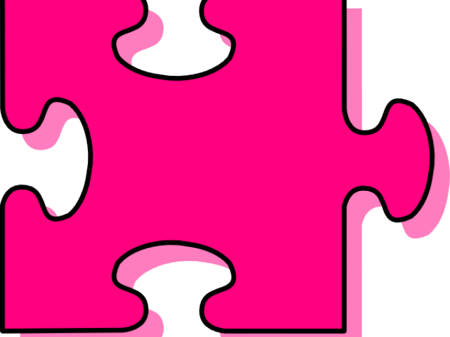 Puzzle Clipart Pink - Puzzle Piece Clipart Pink - Png Download (640x480), Png Download