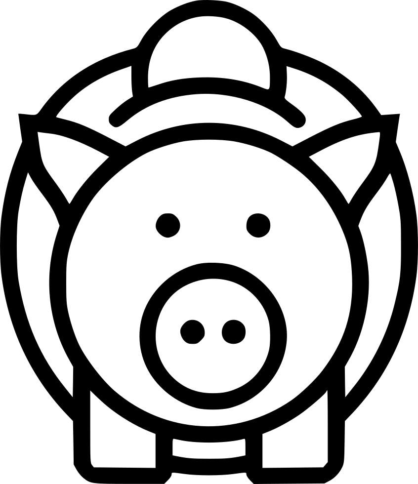 Piggy Bank Comments - Icon Clipart (846x980), Png Download