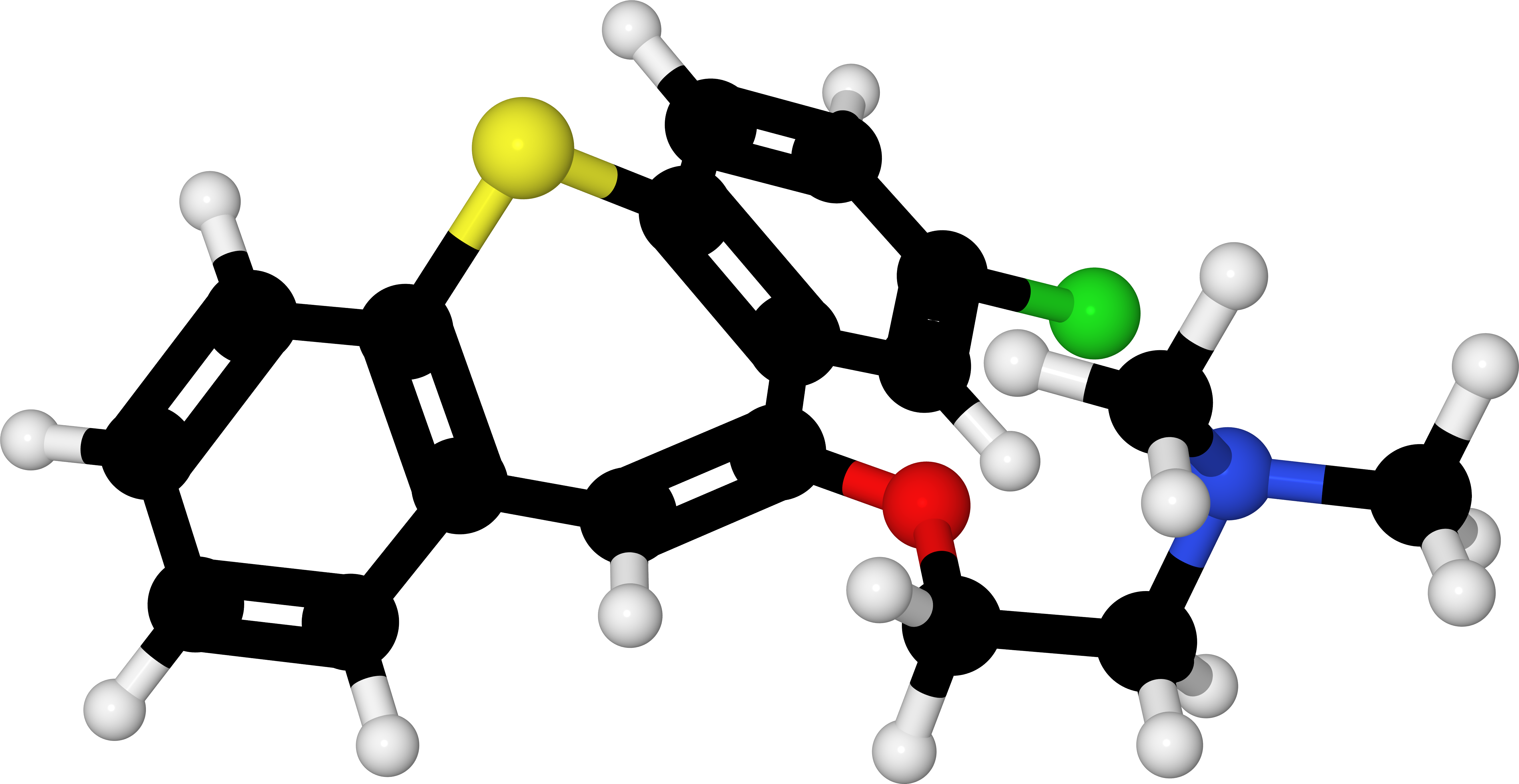 Banner Transparent Download File Zotepine Optimized - Cinnarizine Ball And Stick Model Clipart (5319x2747), Png Download