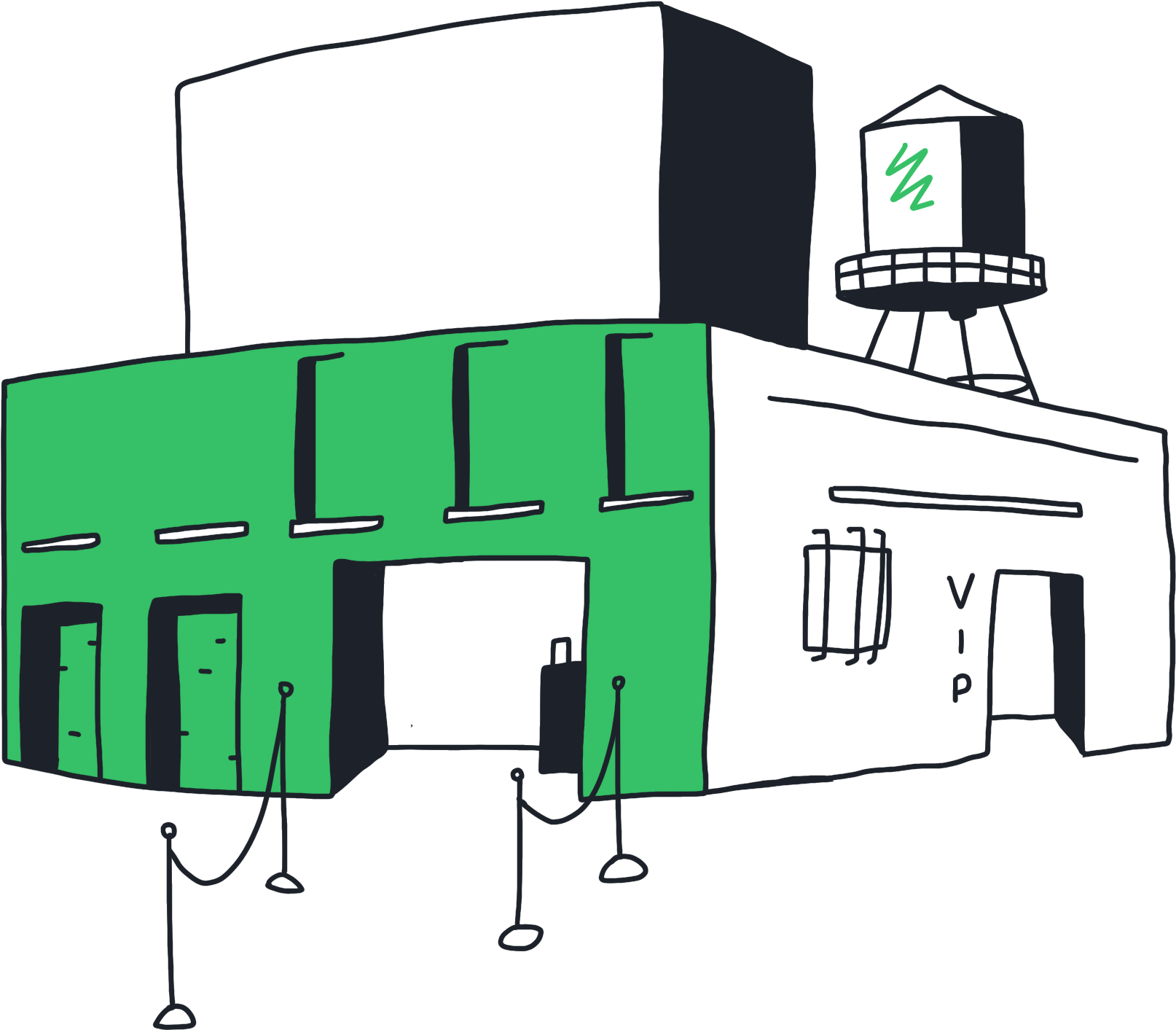 Running The Door Vip Events - Door Clipart (1744x1505), Png Download