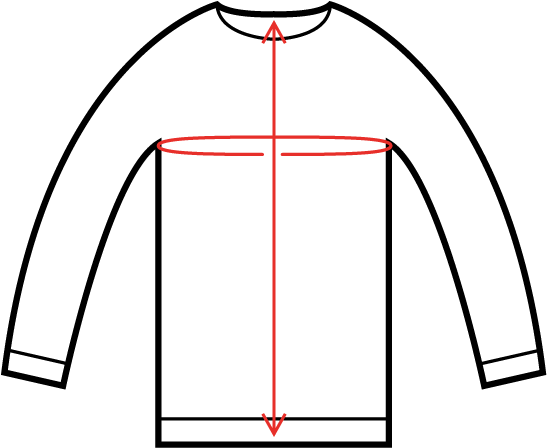 Sizeguide T-shirt - Dawn Baseball - Shirt Clipart (600x600), Png Download