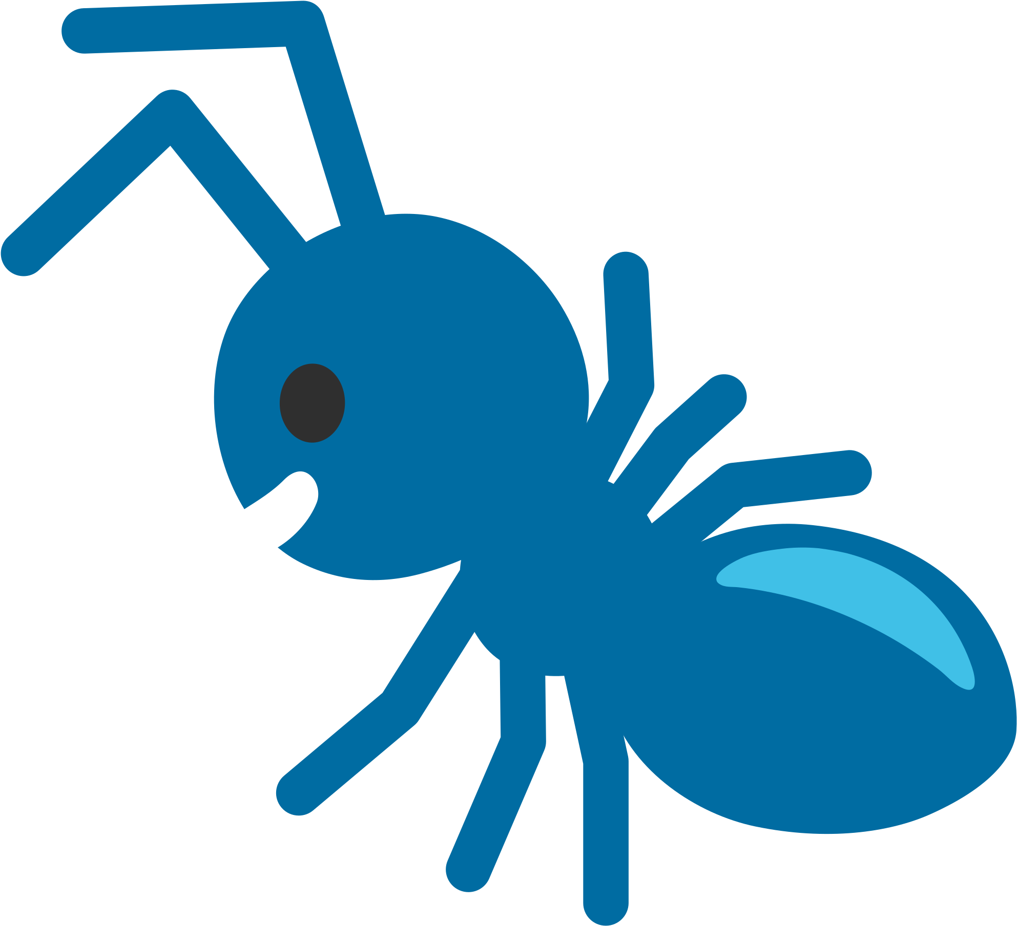File - Emoji - 🐜 Emoji Clipart (2000x2000), Png Download