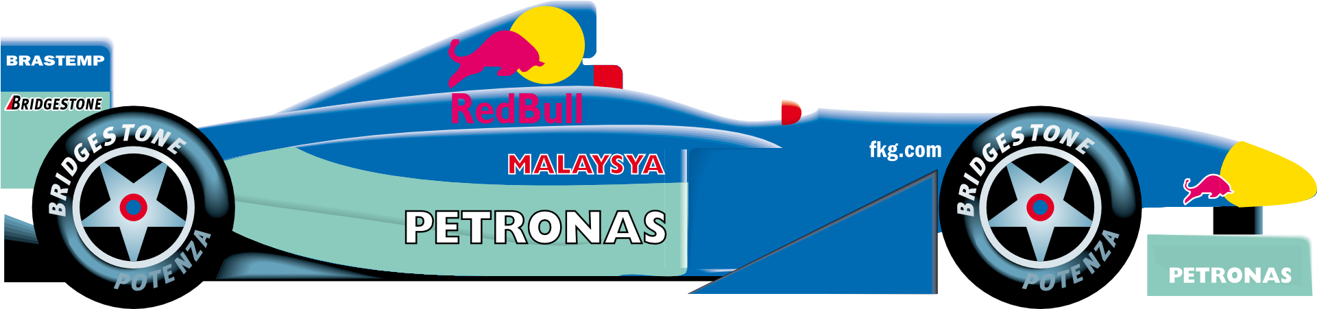 Formula One Clipart Sports Car - Formula 1 - Png Download (1280x640), Png Download