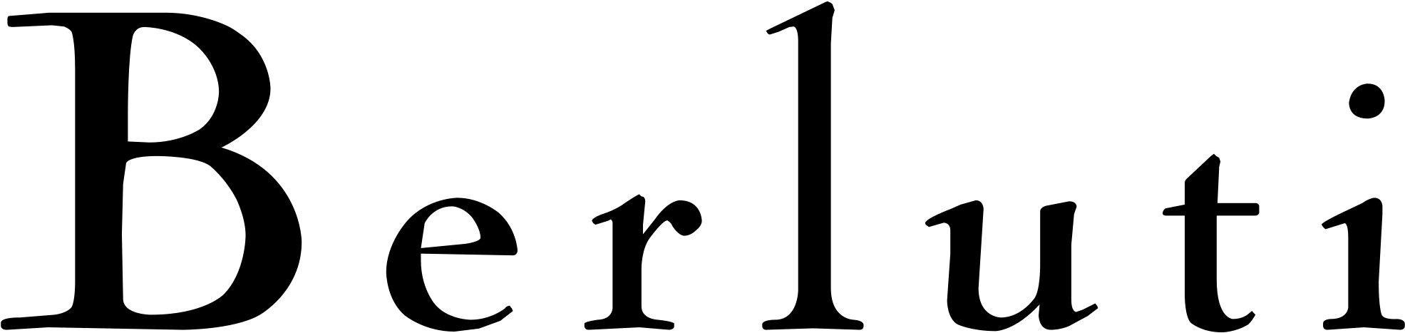 3022000px Berluti Logo Svg - Berluti Logo Png Clipart (2000x492), Png Download