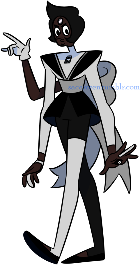 Melanite Garnet And Crystal Gems Fusion - Cartoon Clipart (587x960), Png Download