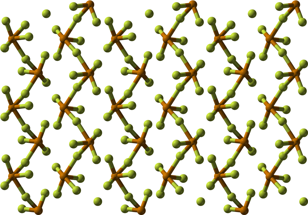 Tellurium Tetrafluoride Xtal 1984 3d Balls - Tellurium Hexafluoride Clipart (1100x798), Png Download