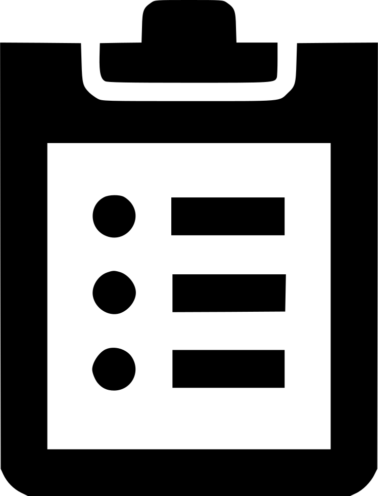 Clipboard List Comments - Icon - Png Download (748x980), Png Download