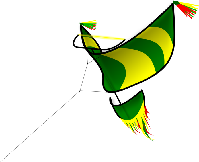 Kite Clipart Traditional - Clip Art - Png Download (640x480), Png Download